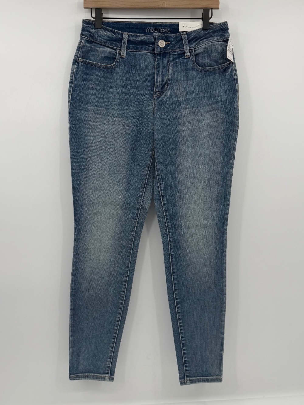 Maurices Jeggings Women Medium NEW Blue Denim Flex Jeans Mid Rise Stretch